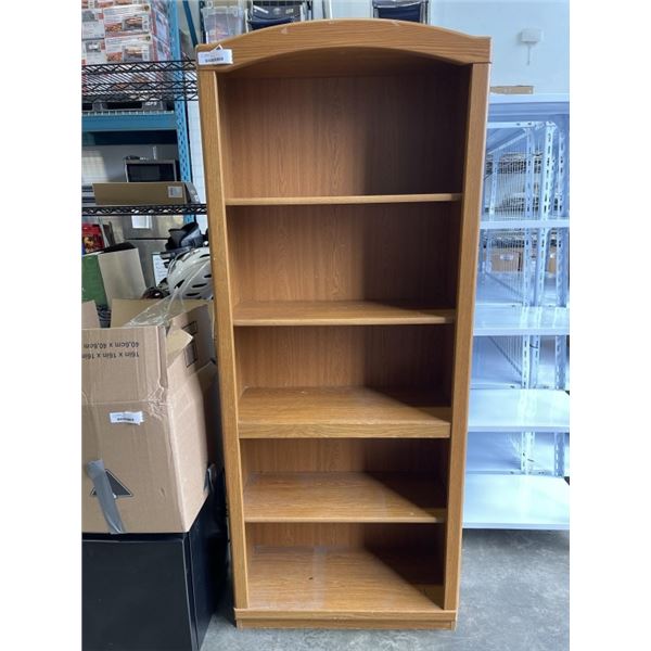 6FT OAK BOOKSHELF