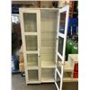 Image 2 : WHITE IKEA GLASS DOOR CABINET W/ KEY