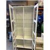 Image 3 : WHITE IKEA GLASS DOOR CABINET W/ KEY