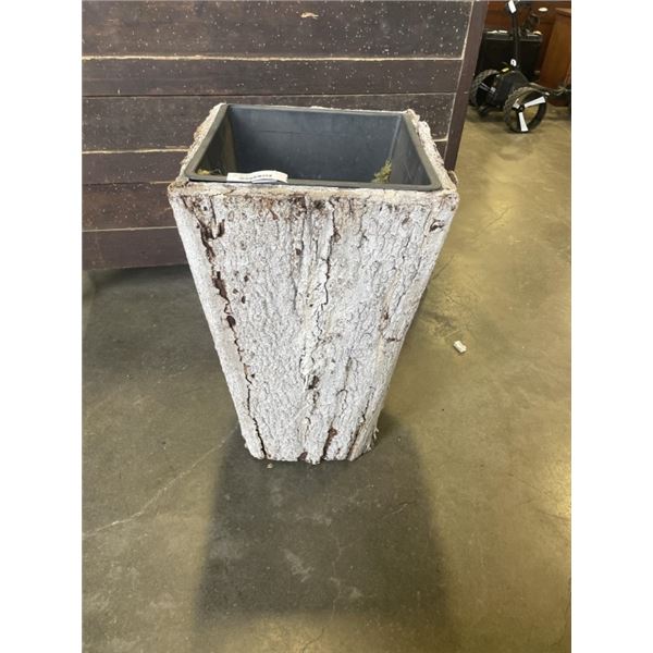 TREE BARK PLANTER POT
