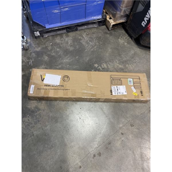 VIVO BLACK CLAMP ON DESKTOP SHELVING SYSTEMS