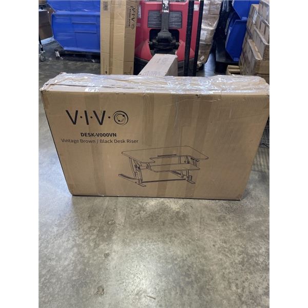 VIVO VINTAGE BROWN/ BLACK DESK RISER