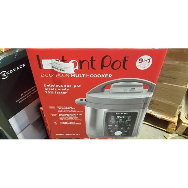 INSTANT POT DUO PLUS 9-IN-1 8QT ELECTRIC PRESSURE COOKER - TESTED WORKING, RETAIL $209