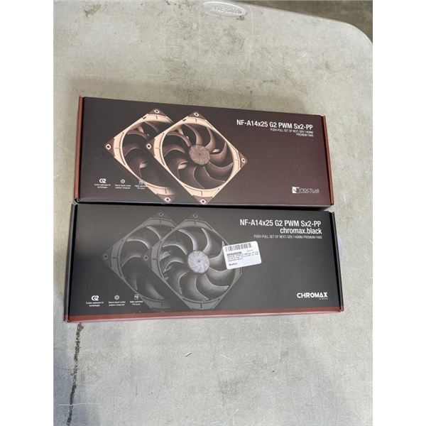 2 NEW SETS  NOCTUA  PREMIUM FANS 140MM NF-A1-4X25
