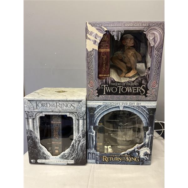 3 AS NEW LORD OF THE RINGS COLLECTORS BOX GIFT SETS