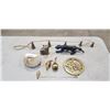 Image 1 : ASSORTED COLLECTIBLE BRASS ITEMS INCLUDING ANIMAL FIGURES, BELLS ETC