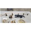 Image 3 : ASSORTED COLLECTIBLE BRASS ITEMS INCLUDING ANIMAL FIGURES, BELLS ETC