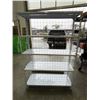 Image 4 : NEW WHITE METAL SHELVING UNIT WITH REAR CAGE BACKING 48" WIDE, 70 INCH TALL, 16 INCH DEEP, 5 TIER