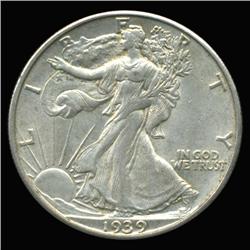 1939D Walking Liberty Half Dollar High Grade AU+++ (COI-6348)