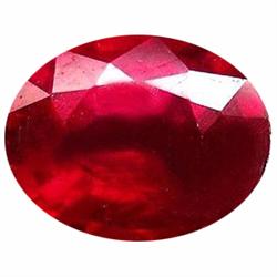 2.93ct Oval Top Blood Red Ruby Natural VS  (GEM-20101)