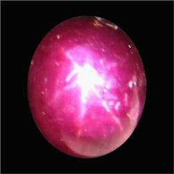 4.49ct Oval Cabochon Red Star Ruby (GEM-21397)
