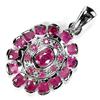 Image 2 : 22.88ct Gorgeous Real Top Red Burma Ruby Sterling Pendant (JEW-1563)