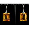 Image 1 : 71.35ct Ornate Earring Rectangle Cut Golden Yellow Citrine  (JEW-1580)