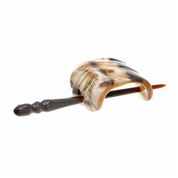 Rare White Water Buffalo Horn Hair Pin   (JEW-179)