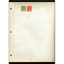 1926 Australia Hand Made Stamp Collection Album Page 2 Pieces (STM-0116)