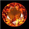 Image 1 : 31.80ct Reddish Orange Round Cut Citrine (GEM-13953)