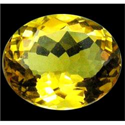 7.05ct AAA Yellow Oval Cut Citrine (GEM-15154)