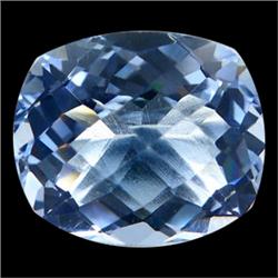 27.80ct Cushion Checkerboard Sky Blue Quartz  (GEM-17183A)