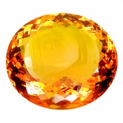 245.50ct Stunning Jumbo Orange Yellow Citrine Oval Cut (GEM-19168)
