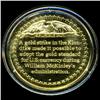 Image 2 : .75oz Franklin Mint PR70 DCAM 24k plated Sterling Silver Round History of the American Presidency W.