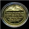 Image 2 : .75oz Franklin Mint PR70 DCAM 24k plated Sterling Silver Round History of the American Presidency T.