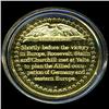 Image 2 : .75oz Franklin Mint PR70 DCAM 24k plated Sterling Silver Round History of the American Presidency F.