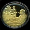 Image 1 : .75oz Franklin Mint PR70 DCAM 24k plated Sterling Silver Round History of the American Presidency F.