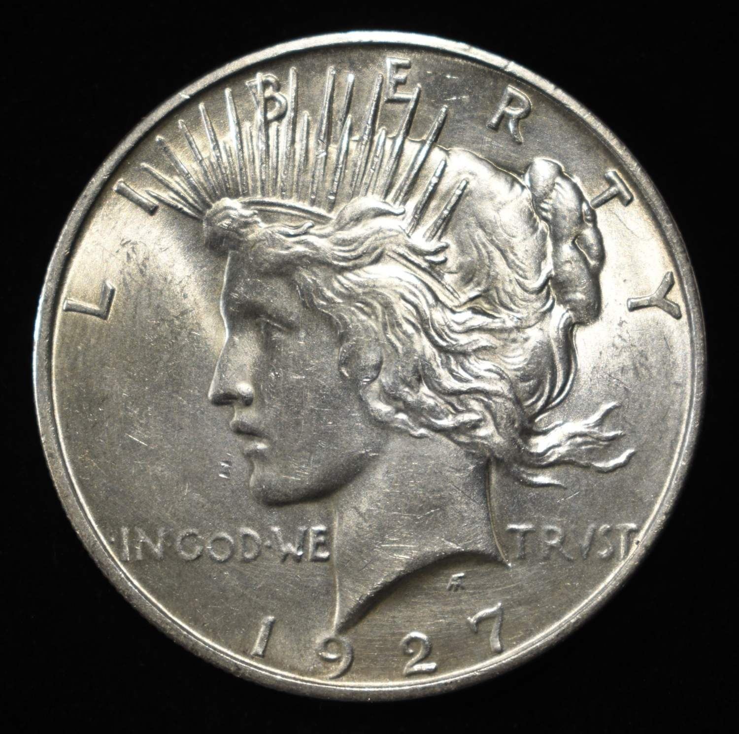 1927-D PEACE DOLLAR BU