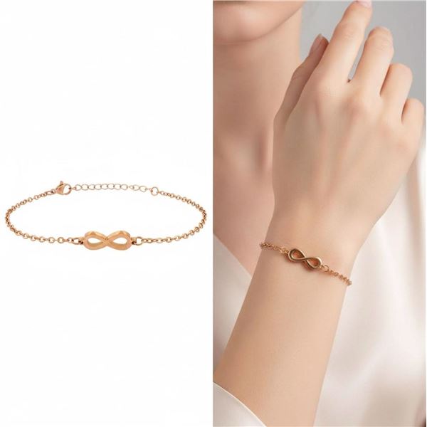 Luxurious 18G.P.Infinity Style Necklace