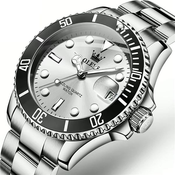 Gent's "OLEVS" Sport Watch Qtz -Stainless Steel Ca