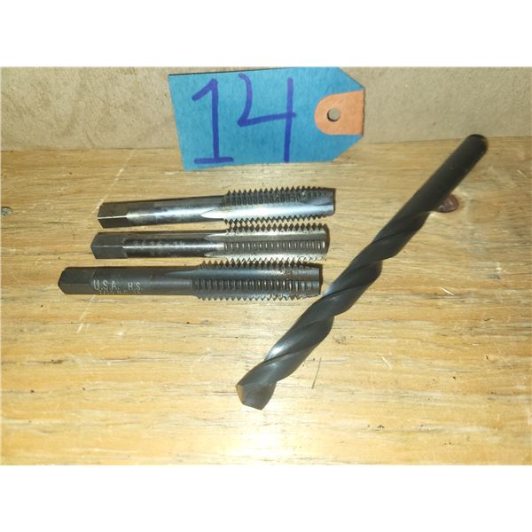 Taps 7/16"-14 NC with Drill U