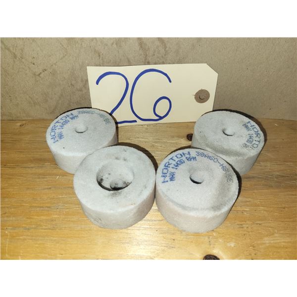 Lot(4) of Norton Grinding Wheel