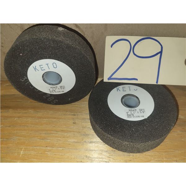 Set of KETO Grinding Wheels 4" x 1" x 5/8"