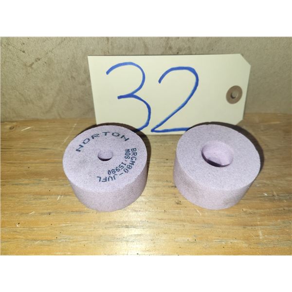 Lot(2) of Pink Grinding Cup Wheel 2" x 1" 3/8"
