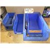 Image 1 : Lot(5) of Bac de plastique / Blue Plastic Bin