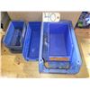 Image 2 : Lot(5) of Bac de plastique / Blue Plastic Bin