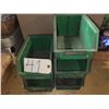 Image 1 : Lot(5) of Bac de plastique / Green Plastic Bin