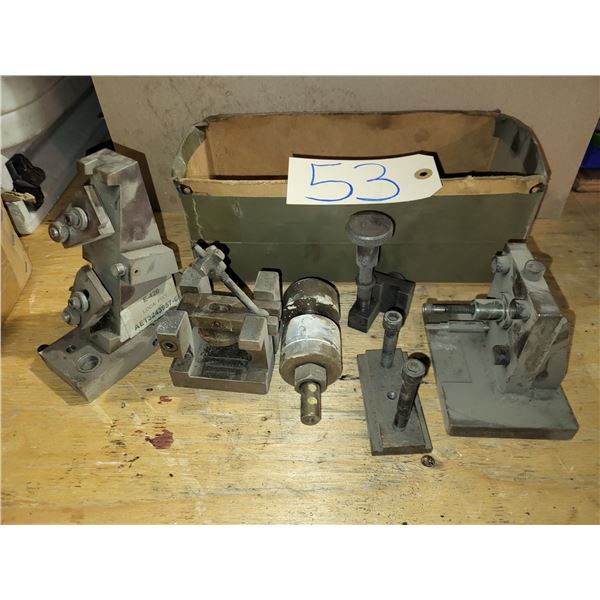 Box of Assorted Clamping Equipment