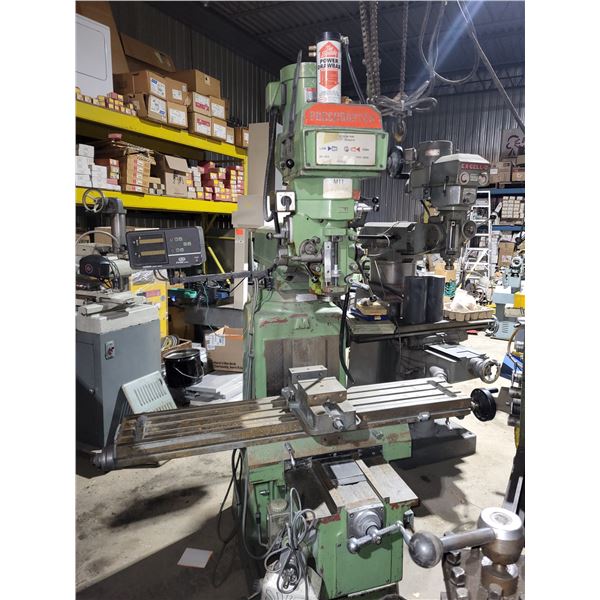 PreciMaster Milling Machine with Power DrawBar and CARMAR Digital Read Out + Vise