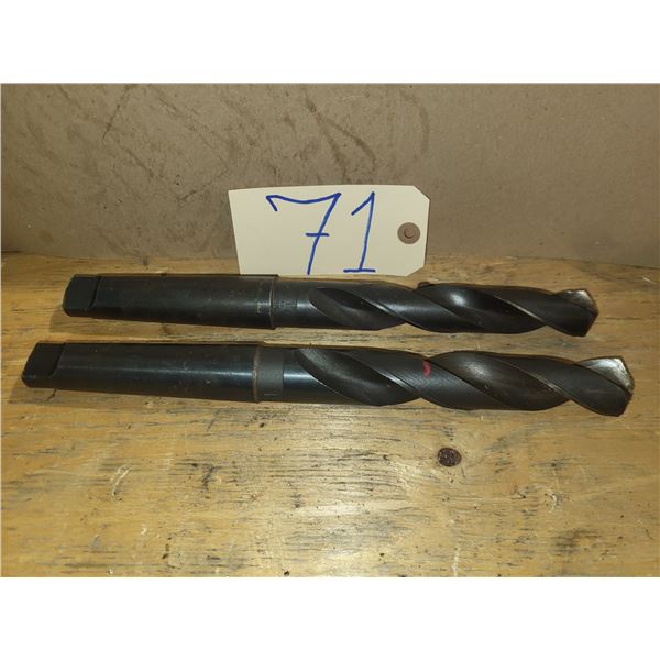 Set(2) of Taper Shank Drill 1"1/8 & 1"3/16