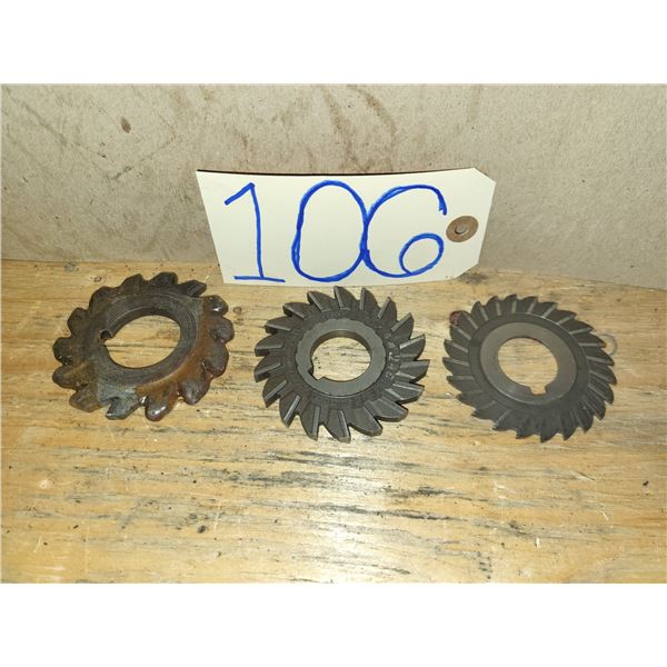 Lot(3) of Milling Cutter 3"