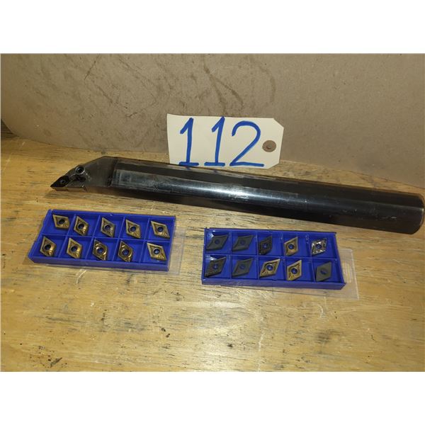 KENNAMETAL 1759721R00 Boring Bar 1"1/2 with Inserts(20) DCMT-432