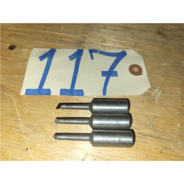 Lot(3) of HSS Boring Bar 1/2"-4