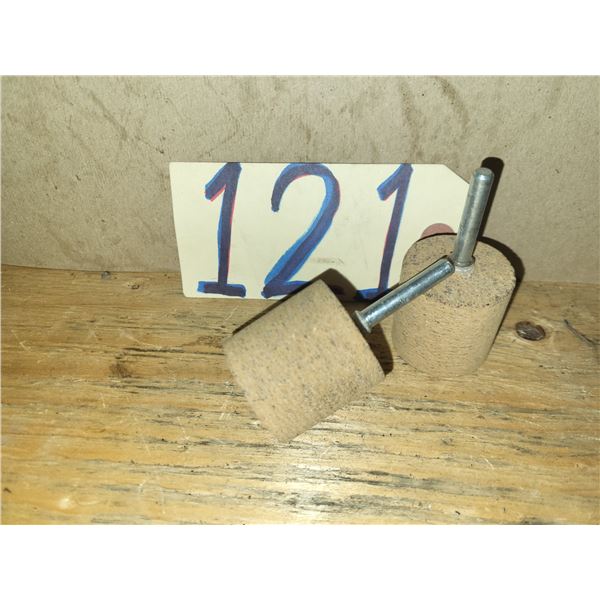 Lot(2) of Buffing Wheel shank 1/4"