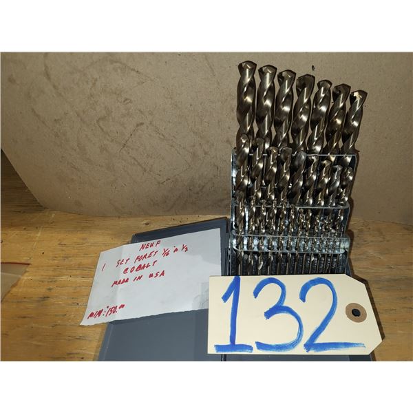 USA Cobalt Drill Set 1/16" to 1/2"