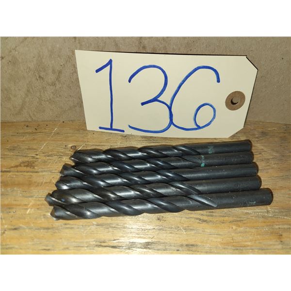 Lot(5) of USA Drill 3/8" regrinded tip with split point