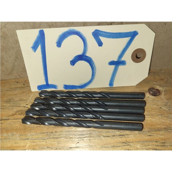 Lot(5) of USA Drill 1/4" regrinded tip with split point