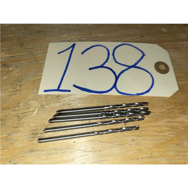 Lot(5) of Drill 1/8" regrinded tip with split point