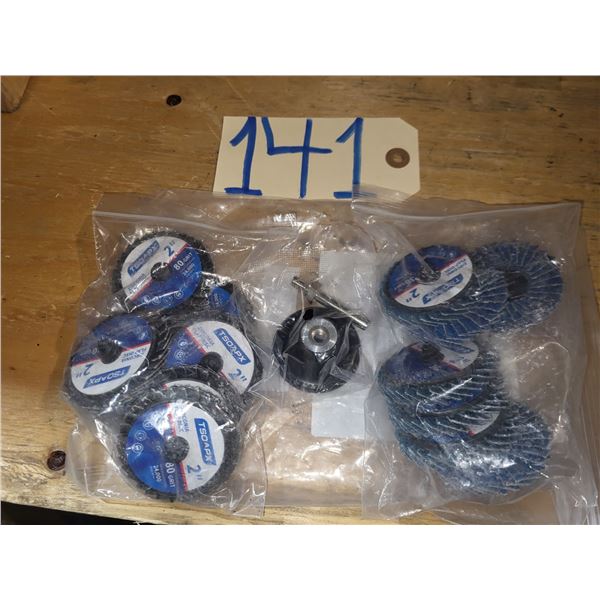 Bag(10) of  TSOAPX Flap Disc 2" with Mandrel