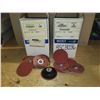 Image 2 : Set(2) of Box(5) of MERIT PowerLock Disc 3" Gr.36 & 60 with Mandrel